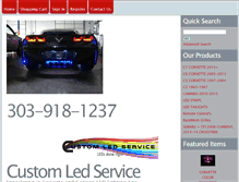 Tablet Screenshot of customledservice.com